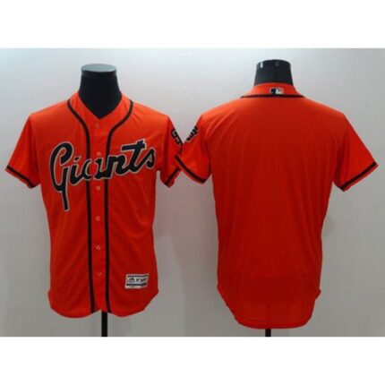 Giants Blank Orange Flexbase Authentic Collection Alternate Stitched MLB Jersey