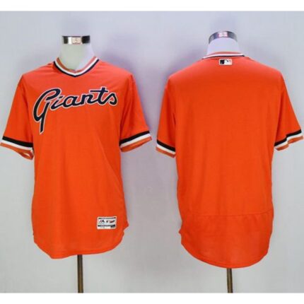 Giants Blank Orange Flexbase Authentic Collection Cooperstown Stitched MLB jerseys