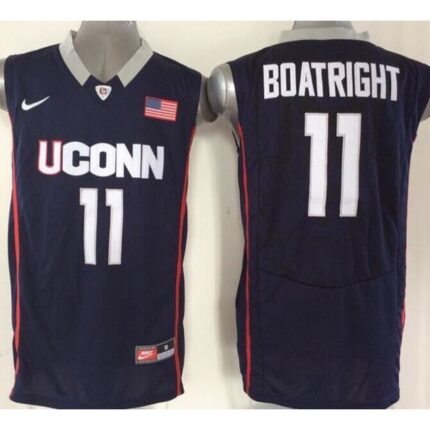 Huskies #11 Ryan Boatright Navy Blue Basketball Stitched NCAA Jersey