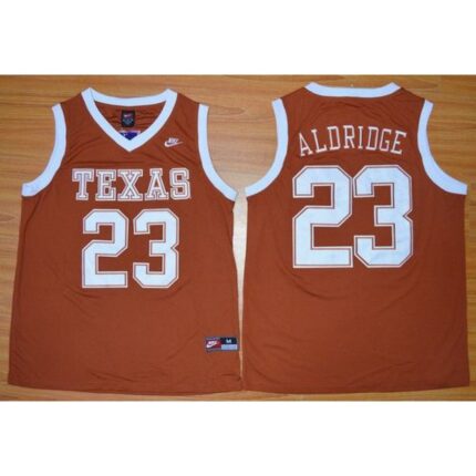 Longhorns #23 LaMarcus Aldridge Orange Basketball Stitched NCAA Jersey