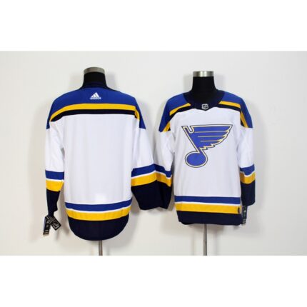 Men's Adidas St. Louis Blues White Stitched NHL Jersey