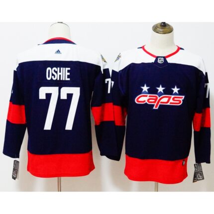 Men's Adidas Washington Capitals #77 TJ Oshie Navy 2018 NHL Stadium Series Authentic Pro Stitched NHL Jersey