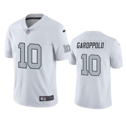 Men's Las Vegas Raiders #10 Jimmy Garoppolo White Vapor Untouchable Stitched Football Jersey