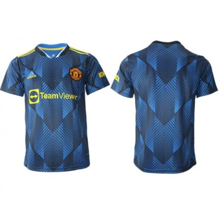 Men's Manchester United Blue Away Soccer Jersey
