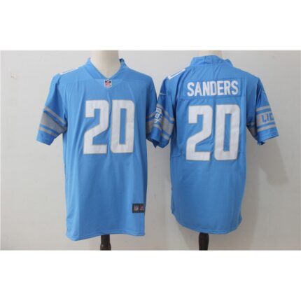 Men's Nike Detroit Lions #20 Barry Sanders Blue Stitched NFL Vapor Untouchable Limited Jersey