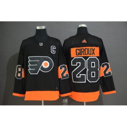 Men's Philadelphia Flyers #28 Claude Giroux Black Stitched NHL Jersey