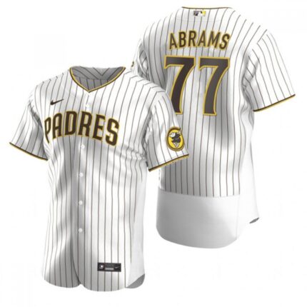 Men's San Diego Padres #77 C.J. Abrams White Flex Base Stitched Baseball Jersey