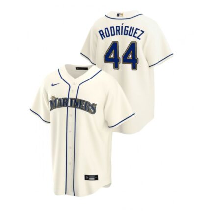 Men's Seattle Mariners  #44 Julio Rodriguez Cream Cool Base Stitched jersey