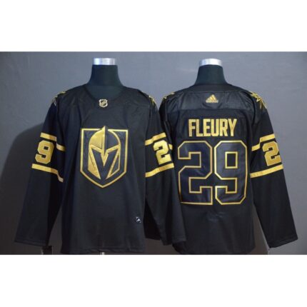 Men's Vegas Golden Knights #29 Marc-Andre Fleury Black Golden 2019 NHL All-Star Game Jersey