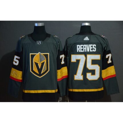 Men's Vegas Golden Knights #75 Ryan Reaves Grey Stitched NHL Jersey