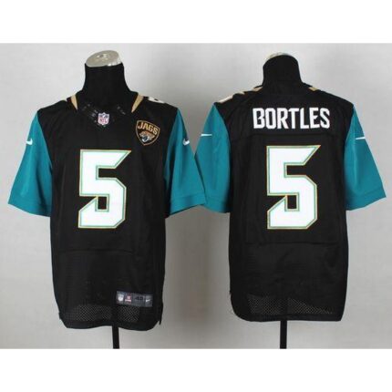 Nike Jaguars #5 Blake Bortles Black Alternate Men's Stitched NFL Elite Jersey