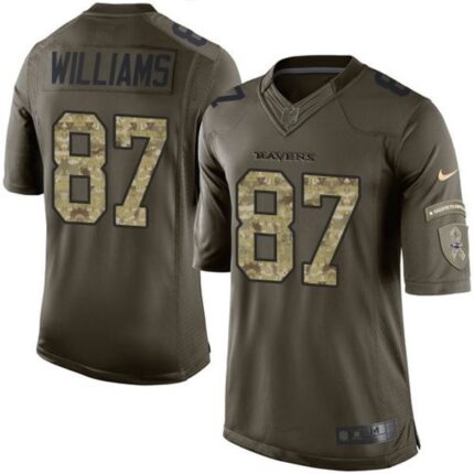 Nike Ravens #87 Maxx Williams Green Youth Stitched NFL Limited Salute to Service Jersey