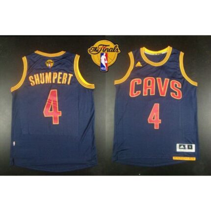 Revolution 30 Cavaliers #4 Iman Shumpert Navy Blue CavFanatic The Finals Patch Stitched NBA Jersey