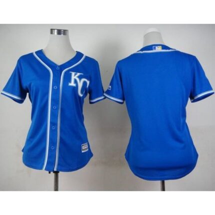Royals Blank Blue Alternate 2 Women's Stitched MLB Jersey