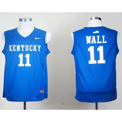 Wildcats #11 John Wall Royal Blue Stitched NCAA Jersey