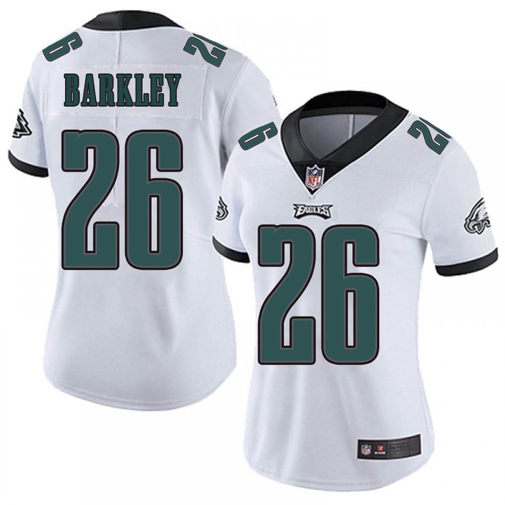 Womens_Philadelphia_Eagles_26_BARKLEY_White_Vapor_Untouchable_Limited_Stitched_Football_Jersey_22k6m