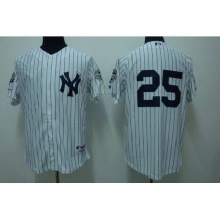 Yankees #25 Mark Teixeira Stitched White Youth MLB Jersey