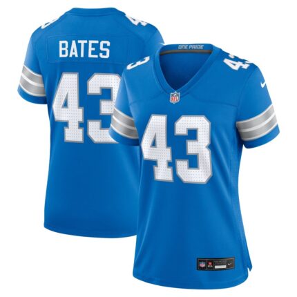 Women's Detroit Lions Jake Bates Nike  Blue Team Game Jersey