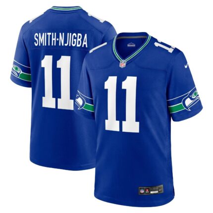 Jaxon Smith-Njigba Seattle Seahawks Nike Throwback Game Jersey - Royal
