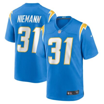 Nick Niemann Los Angeles Chargers Nike Game Jersey - Powder Blue