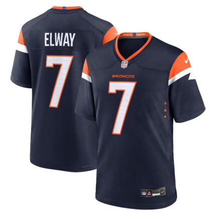 John Elway Denver Broncos Nike Mile High Collection Alternate Retired Game Jersey - Navy