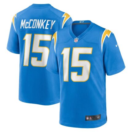Ladd McConkey Los Angeles Chargers Nike 2024 NFL Draft Game Jersey - Powder Blue