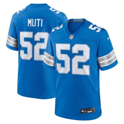 Netane Muti Detroit Lions Nike Game Jersey - Blue