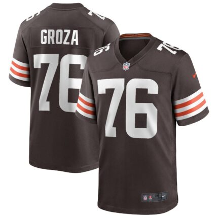 Lou Groza Cleveland Browns Nike Game Retired Jersey - Brown
