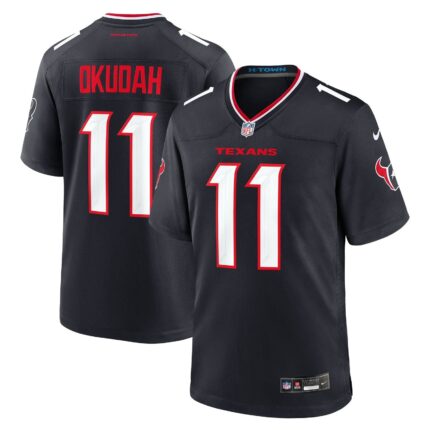 Jeff Okudah Houston Texans Nike Team Game Jersey - Navy