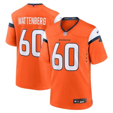 Luke Wattenberg Denver Broncos Nike Team Game Jersey - Orange