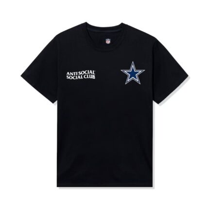 Dallas Cowboys AntiSocialSocialClub x NFL Black Team T-Shirt