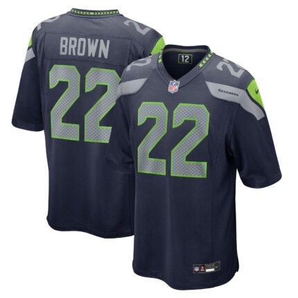Tre Brown Seattle Seahawks Nike Game Jersey - College Navy