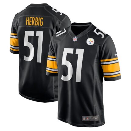 Nick Herbig Pittsburgh Steelers Nike Game Jersey - Black