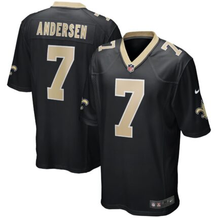 Morten Andersen New Orleans Saints Nike Game Retired Jersey - Black