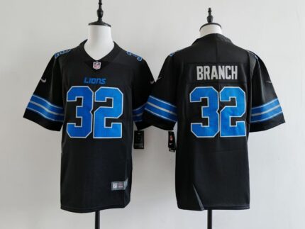 Men's Detroit Lions Brian Branch Jersey - Black