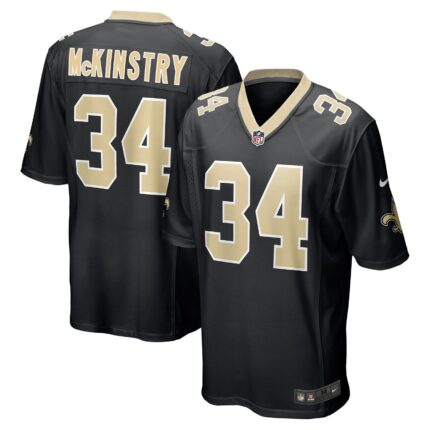Ga'Quincy McKinstry New Orleans Saints Nike 2024 NFL Draft Game Jersey - Black