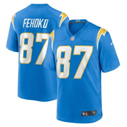 Simi Fehoko Los Angeles Chargers Nike Game Jersey - Powder Blue