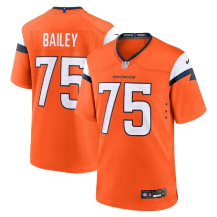 Quinn Bailey Denver Broncos Nike Team Game Jersey - Orange