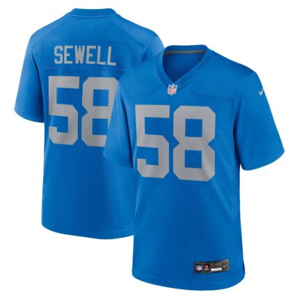 Penei Sewell Detroit Lions Nike Alternate Game Jersey - Blue