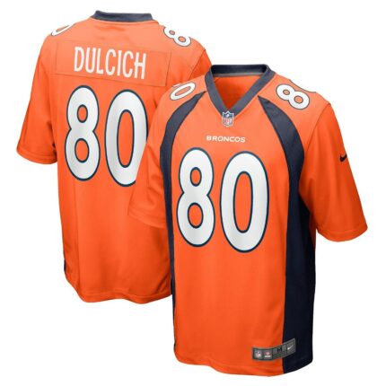 Greg Dulcich Denver Broncos Nike Game Jersey - Orange