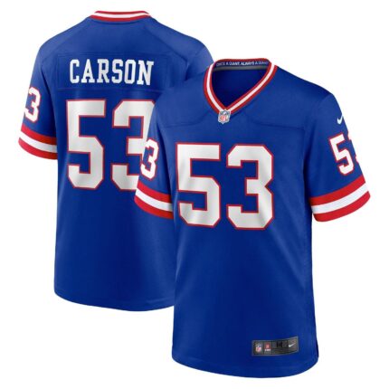 Harry Carson New York Giants Nike Classic Retired Game Jersey - Royal