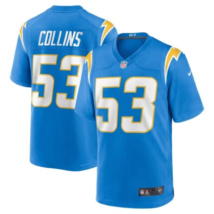 Chris Collins Los Angeles Chargers Nike Team Game Jersey - Powder Blue
