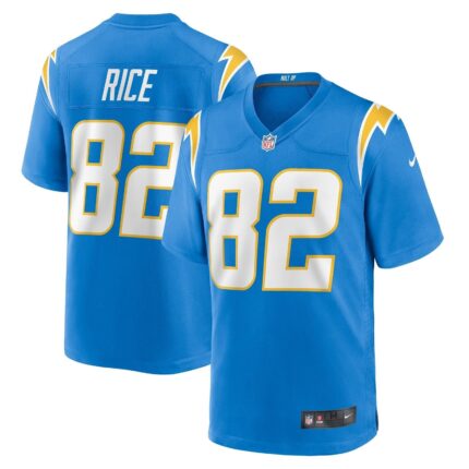 Brenden Rice Los Angeles Chargers Nike Team Game Jersey - Powder Blue