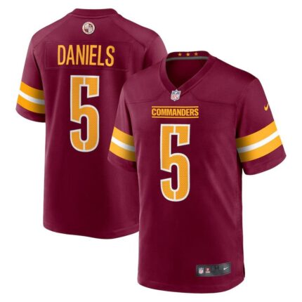 Washington Commanders Jayden Daniels Nike Carbon Black Fashion Jersey