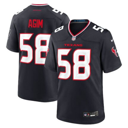 McTelvin Agim Houston Texans Nike Team Game Jersey - Navy