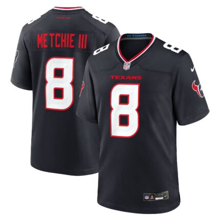 John Metchie III Houston Texans Nike Team Game Jersey - Navy