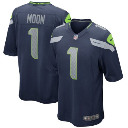 Warren Moon Seattle Seahawks Nike Game Retired Jersey - College Navy