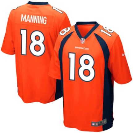 Denver Broncos Peyton Manning Orange Team Color Game Jersey