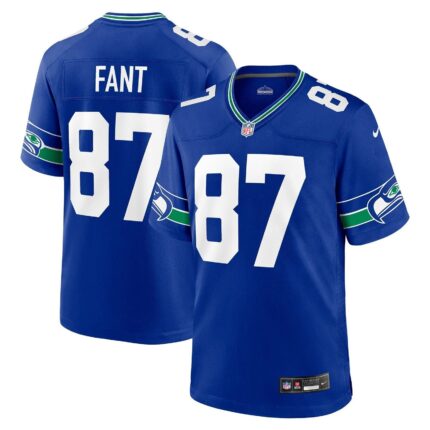 Noah Fant Seattle Seahawks Nike Throwback Game Jersey - Royal