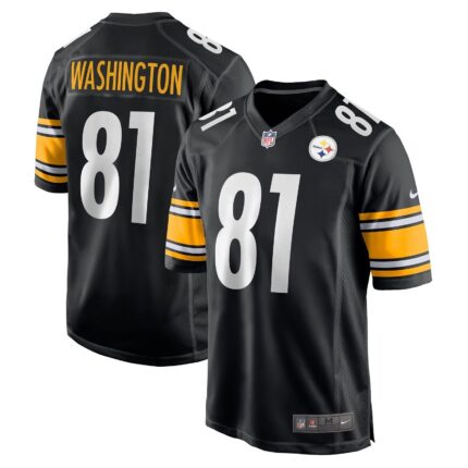Scotty Washington Pittsburgh Steelers Nike Game Jersey - Black